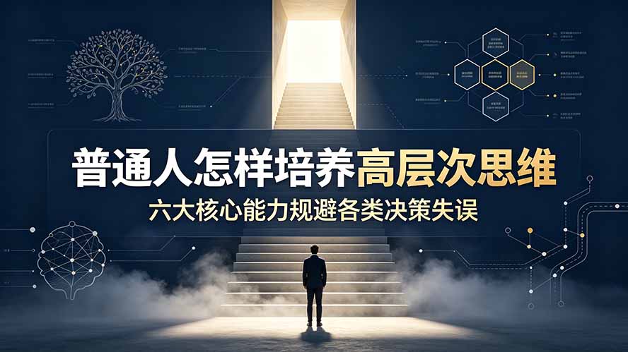 付费文章:普通人怎样培养高层次思维,六大核心能力规避各类决策失误-百盟网