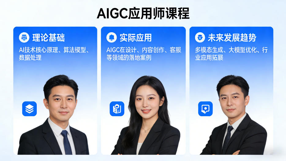 AIGC应用师课程，覆盖了AI技术的理论基础、实际应用、以及未来发展趋势(更新)-百盟网
