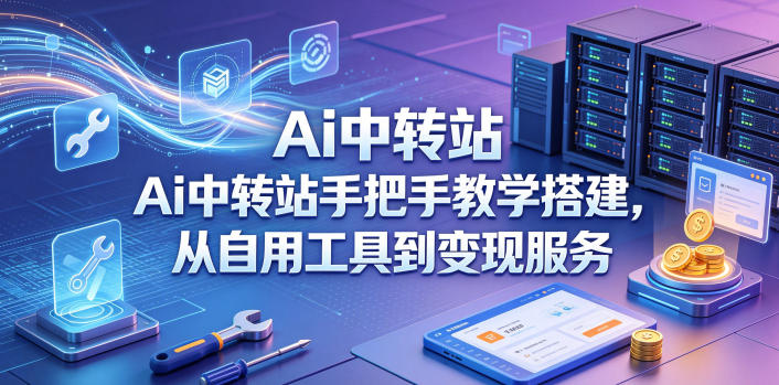 Ai中转站手把手教学搭建,从自用工具到变现服务-百盟网