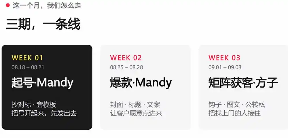 AI+小红书变现2026实战营-9月：Mandy起号爆款+方子矩阵获客，掌握封面文案、图文钩子与私域转化完整方法体系-百盟网