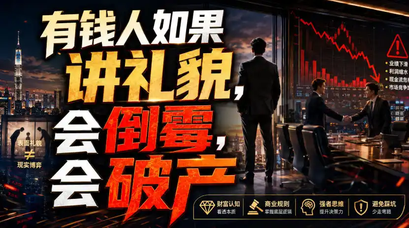 付费文章：有钱人如果讲礼貌，会倒霉，会破产-百盟网