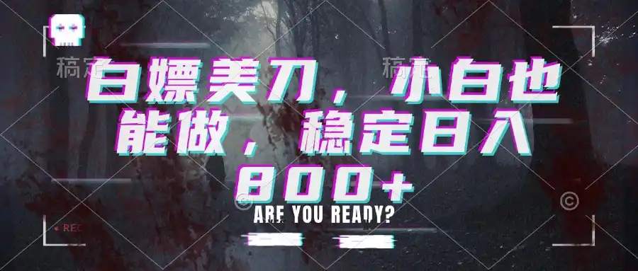 白嫖美刀，小白也能做，稳定日入800+-百盟网