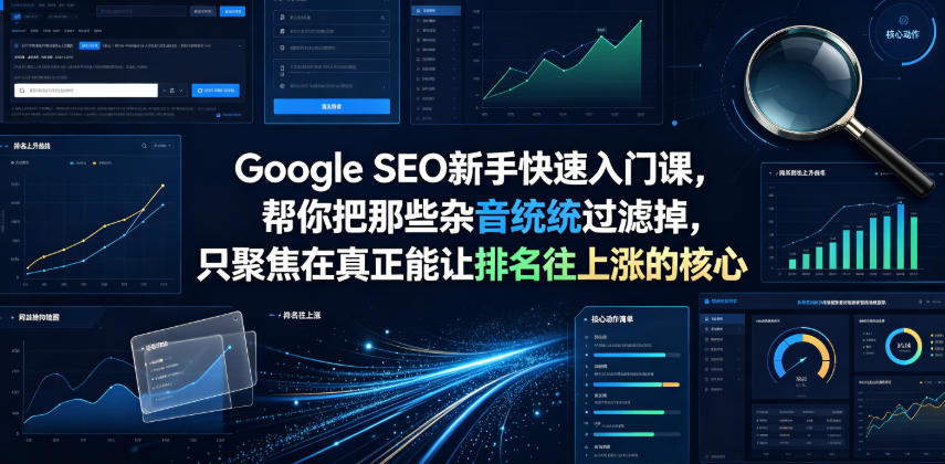 Google SEO新手快速入门课,帮你把那些杂音统统过滤掉,只聚焦在真正能让排名往上涨的核心动作【原创双语字幕】-百盟网