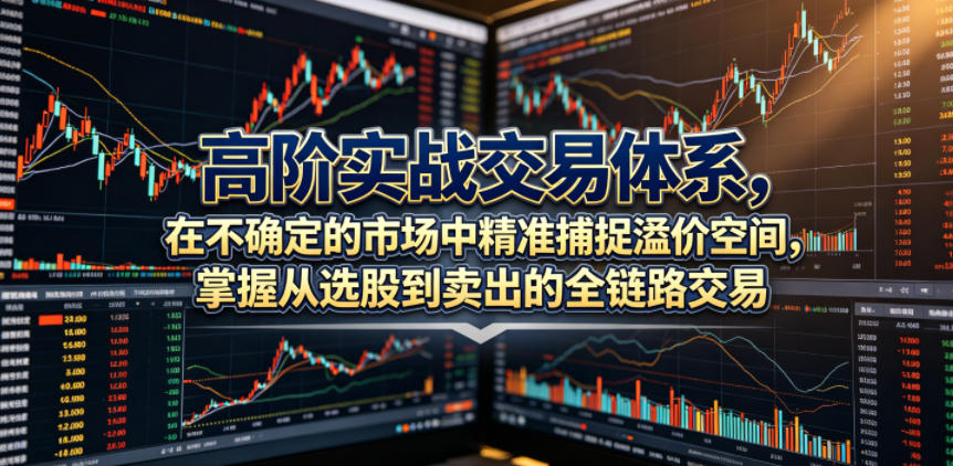 高阶实战交易体系,在不确定的市场中精准捕捉溢价空间,掌握从选股到卖出的全链路交易心法(更新6月)-百盟网