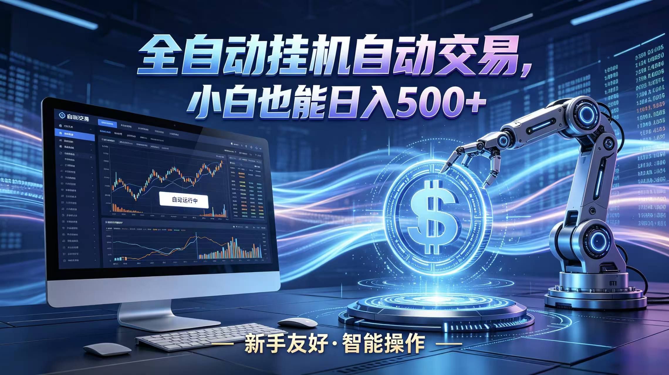 全新智能化交易助手,傻瓜式操作,小白也能快速上手,轻松实现日入500+-百盟网