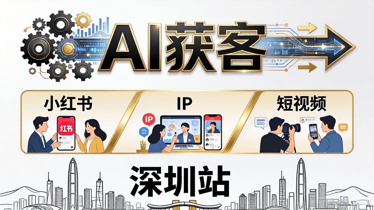 2026AI获客大课深圳站：4月17日-19日3天2夜拆透小红书+IP+短视频，老板操盘手必来-百盟网