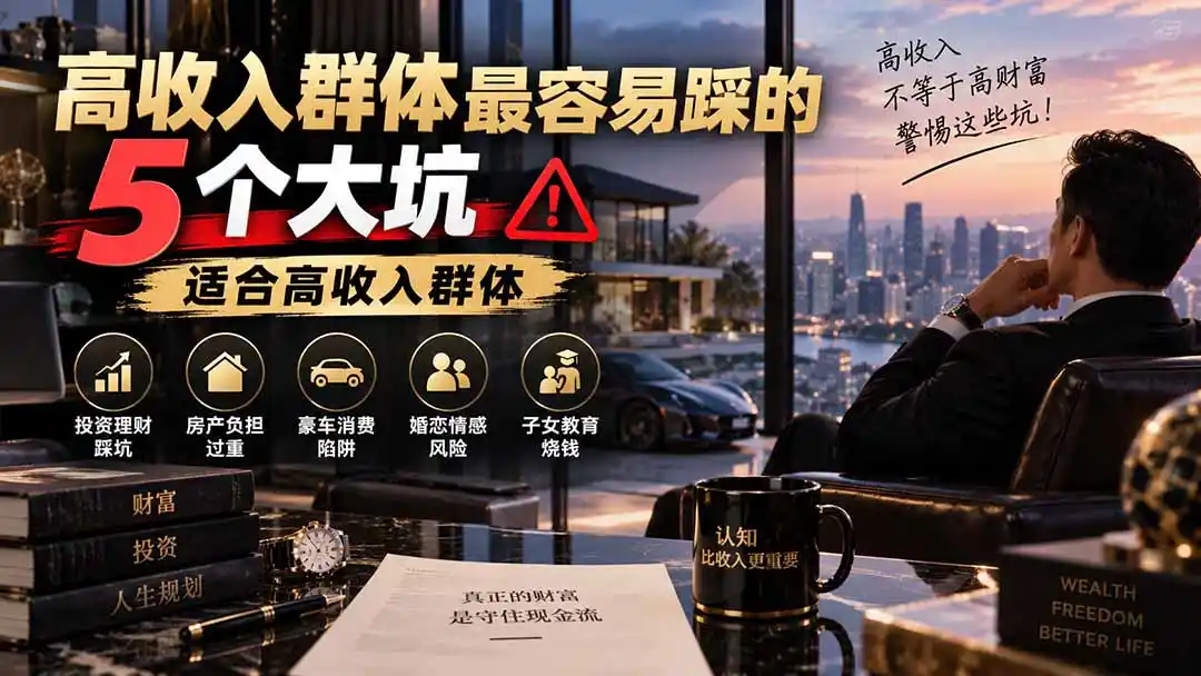 付费文章：高收入群体最容易踩的5个大坑，适合高收入群体-百盟网