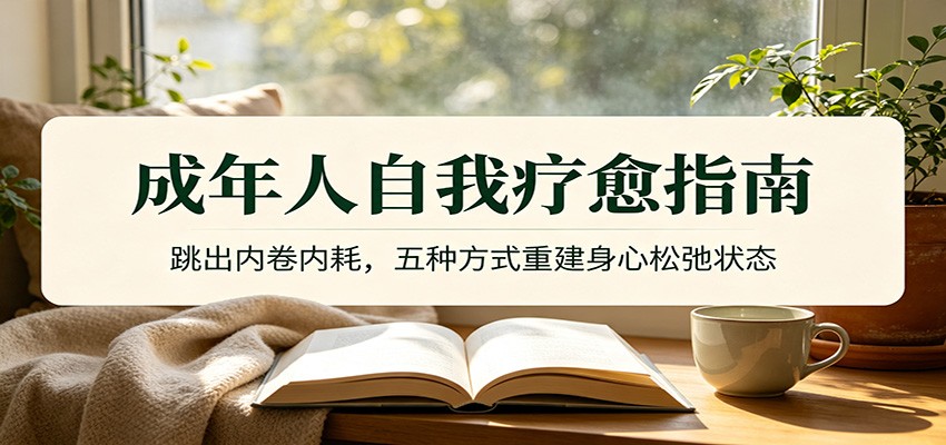成年人自我疗愈指南：跳出内卷内耗，五种方式重建身心松弛状态-百盟网
