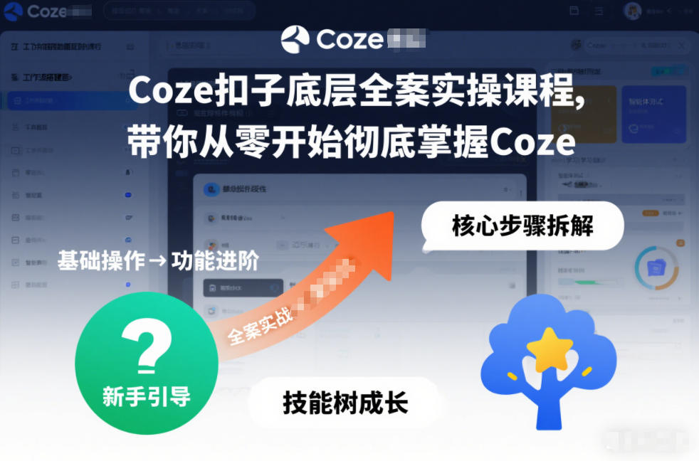 Coze扣子底层全案实操课程，带你从零开始彻底掌握Coze(更新7月)-百盟网