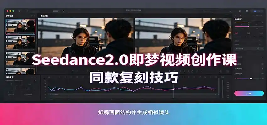 Seedance2.0即梦视频创作课:剧本式视频制作,同款复刻技巧,多行业案例落地教学 Seedance2.0即梦视频创作课:剧本式视频制作,同款复刻技巧,多行业案例落地教学