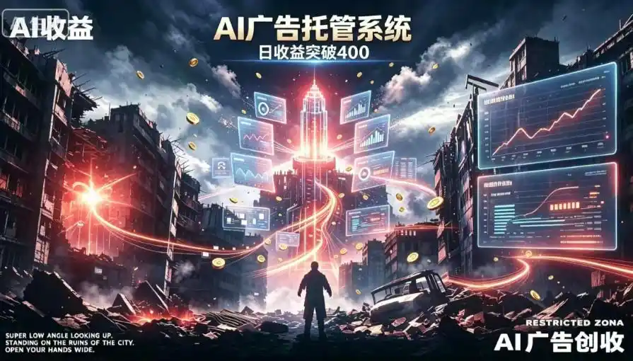 AI智能广告，全自动化运行，单日可达400+，小白新手0基础上手【揭秘】-百盟网