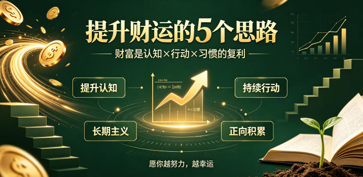 付费文章：提升财运的5个思路——财富是认知x行动x习惯的复利，愿你越努力，越幸运-百盟网