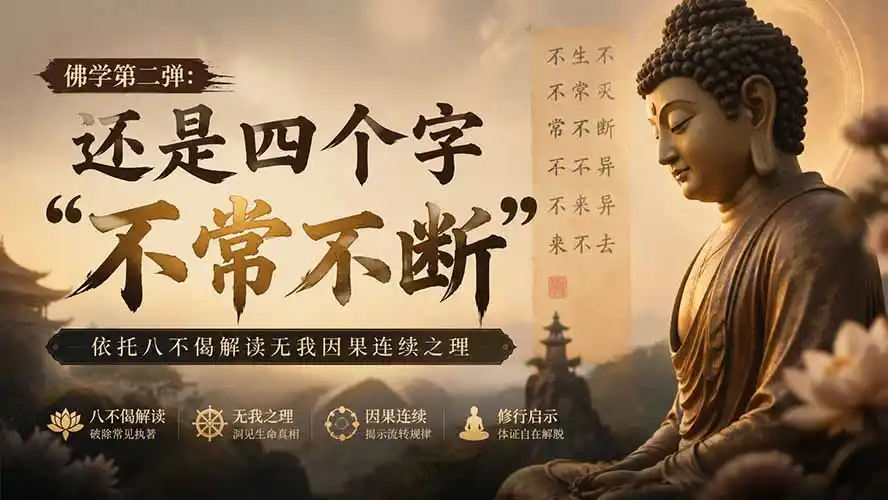 付费文章：佛学第二弹：还是四个字“不常不断”依托八不偈解读无我因果连续之理-百盟网